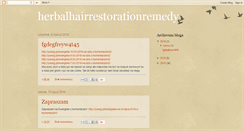 Desktop Screenshot of herbalhairrestorationremedy.blogspot.com