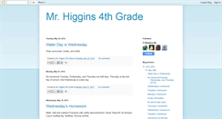 Desktop Screenshot of higgins4thgrade.blogspot.com