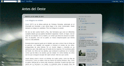 Desktop Screenshot of antesdeloeste.blogspot.com