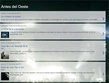 Tablet Screenshot of antesdeloeste.blogspot.com