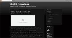Desktop Screenshot of elektekrecordings.blogspot.com