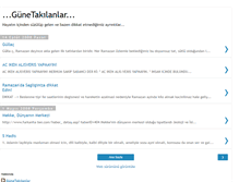 Tablet Screenshot of gunetakilanlar.blogspot.com