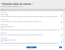 Tablet Screenshot of pintandonubesdecolores.blogspot.com