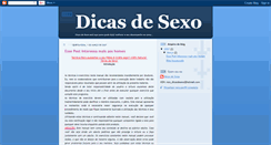 Desktop Screenshot of dicasdesexo.blogspot.com