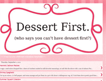 Tablet Screenshot of dessertsfirstbymargret.blogspot.com