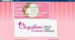 Desktop Screenshot of chrysothemicreations.blogspot.com