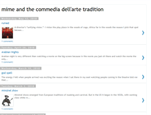 Tablet Screenshot of mimeandthecommediadellartetradition.blogspot.com