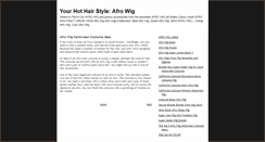 Desktop Screenshot of afro-wig.blogspot.com