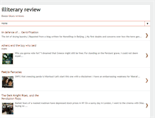 Tablet Screenshot of illiteraryreview.blogspot.com