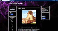 Desktop Screenshot of blogestranhomundo-julinho.blogspot.com