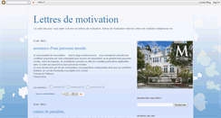 Desktop Screenshot of lettresdemotivation.blogspot.com