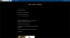 Desktop Screenshot of anti-frog-blog.blogspot.com