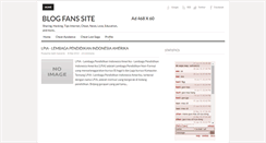 Desktop Screenshot of blogfansite.blogspot.com