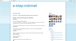 Desktop Screenshot of e-kitap-indirmeli.blogspot.com