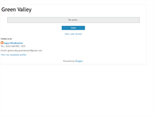 Tablet Screenshot of greenvallygreendream.blogspot.com