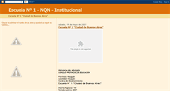 Desktop Screenshot of escuelauno-nqn-institucional.blogspot.com