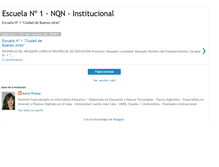 Tablet Screenshot of escuelauno-nqn-institucional.blogspot.com