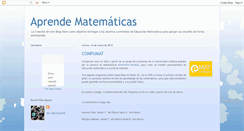 Desktop Screenshot of educacionmatematicasplynch.blogspot.com