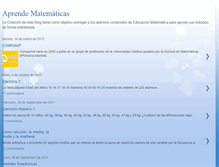 Tablet Screenshot of educacionmatematicasplynch.blogspot.com