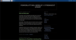 Desktop Screenshot of powerliftingindia.blogspot.com
