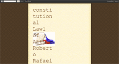 Desktop Screenshot of constitutionallaw10809.blogspot.com