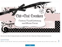 Tablet Screenshot of chitchatcreationssayings.blogspot.com