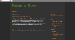 Desktop Screenshot of pasan-pasansblog.blogspot.com