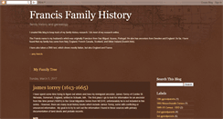 Desktop Screenshot of francisgenealogy.blogspot.com
