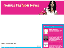 Tablet Screenshot of geniusfashionnews.blogspot.com