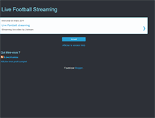 Tablet Screenshot of livefootball-streaming.blogspot.com