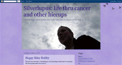 Desktop Screenshot of cancerandotherhiccups.blogspot.com