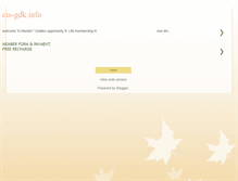 Tablet Screenshot of cis-gdk.blogspot.com