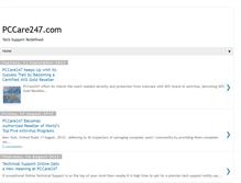 Tablet Screenshot of pccare247-tech-support.blogspot.com