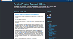 Desktop Screenshot of empirepuppies.blogspot.com