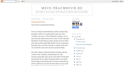 Desktop Screenshot of mein-traumbuch.blogspot.com