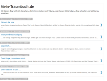 Tablet Screenshot of mein-traumbuch.blogspot.com