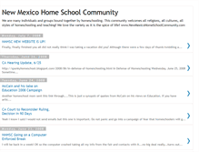 Tablet Screenshot of nmhomeschoolcommunity.blogspot.com