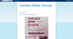 Desktop Screenshot of carlisleartistgroups.blogspot.com