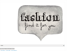 Tablet Screenshot of fashionfinditforyou.blogspot.com