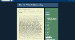 Desktop Screenshot of bluecitypoliticsandcommentary.blogspot.com
