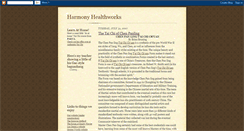 Desktop Screenshot of harmonyhealthworks.blogspot.com