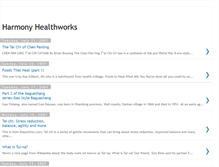 Tablet Screenshot of harmonyhealthworks.blogspot.com