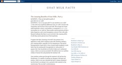 Desktop Screenshot of goatmilkfacts.blogspot.com