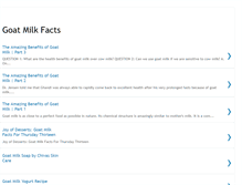 Tablet Screenshot of goatmilkfacts.blogspot.com