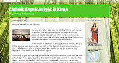 Desktop Screenshot of catholicamericaneyesinkorea.blogspot.com