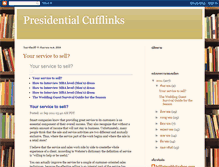 Tablet Screenshot of presidentialcufflinks.blogspot.com