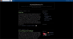 Desktop Screenshot of hunger4haiti.blogspot.com