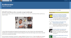 Desktop Screenshot of ecogenerator.blogspot.com