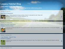 Tablet Screenshot of legacy-habitat.blogspot.com