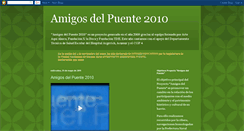 Desktop Screenshot of amigosdelpuente2010.blogspot.com